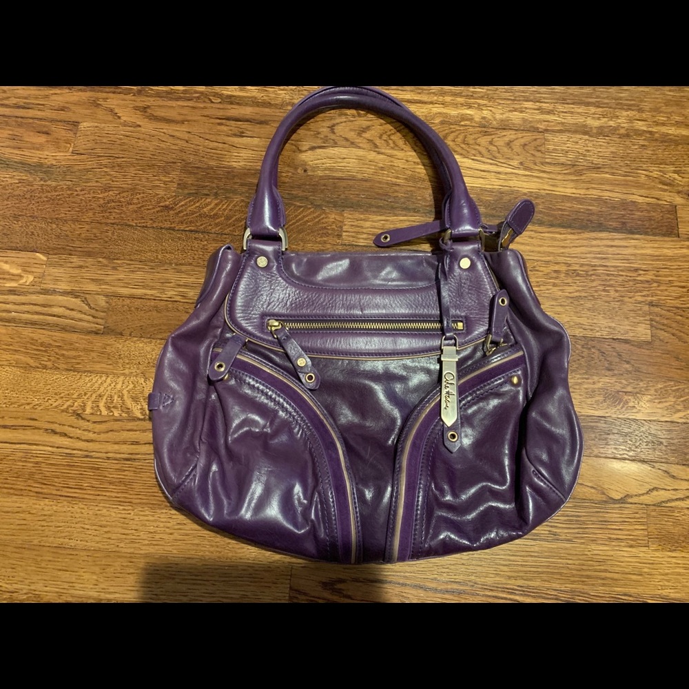 Cole Haan Purple Leather Bag